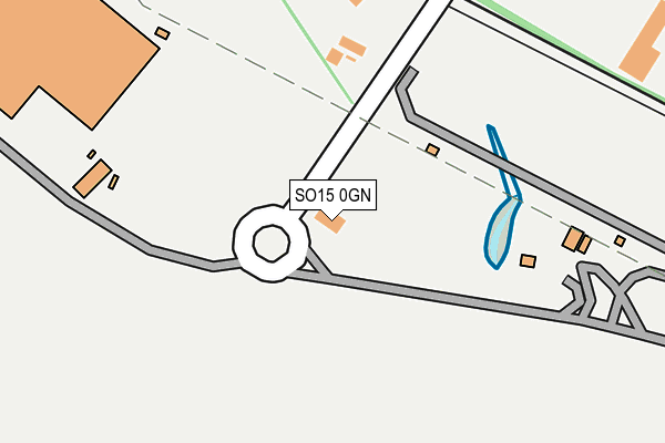 SO15 0GN map - OS OpenMap – Local (Ordnance Survey)