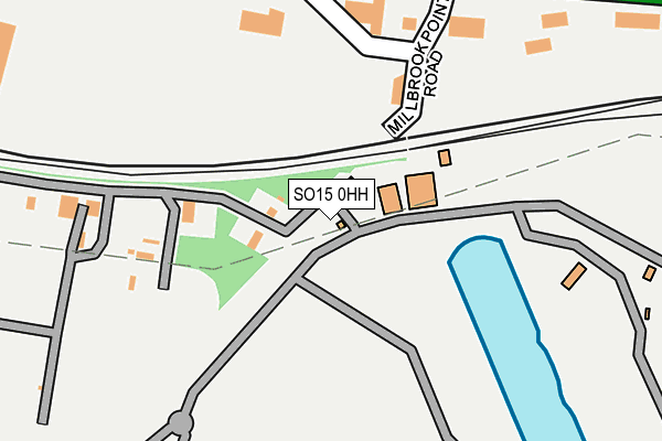 SO15 0HH map - OS OpenMap – Local (Ordnance Survey)