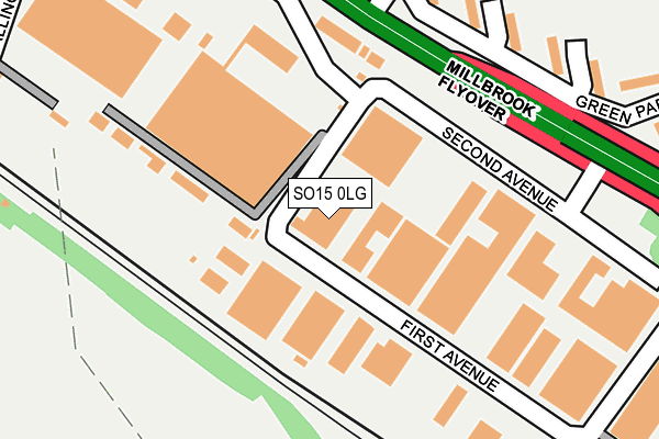 SO15 0LG map - OS OpenMap – Local (Ordnance Survey)