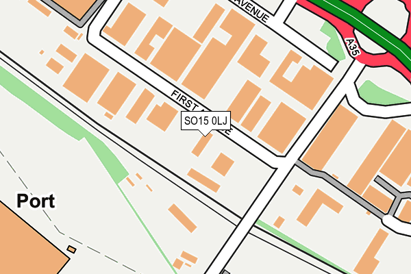 SO15 0LJ map - OS OpenMap – Local (Ordnance Survey)