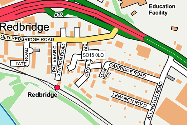 SO15 0LQ map - OS OpenMap – Local (Ordnance Survey)