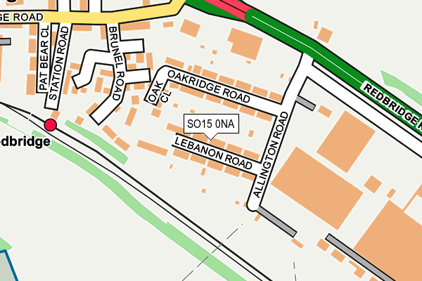 SO15 0NA map - OS OpenMap – Local (Ordnance Survey)