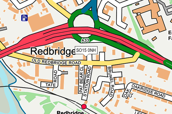 SO15 0NH map - OS OpenMap – Local (Ordnance Survey)