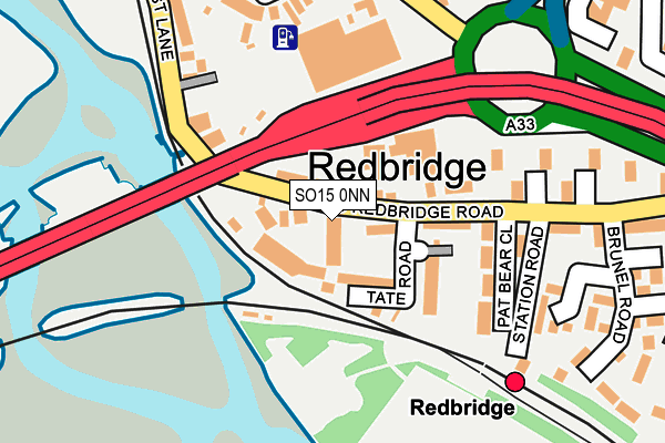 Map of REDBRIDGE BODYSHOP LTD at local scale