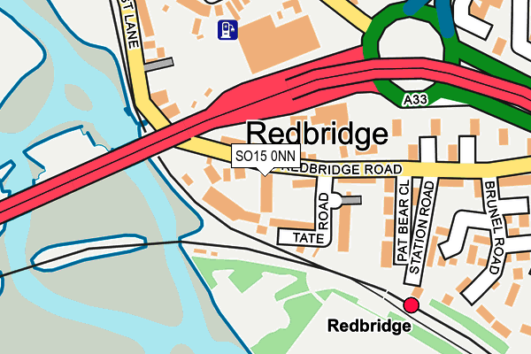 SO15 0NN map - OS OpenMap – Local (Ordnance Survey)