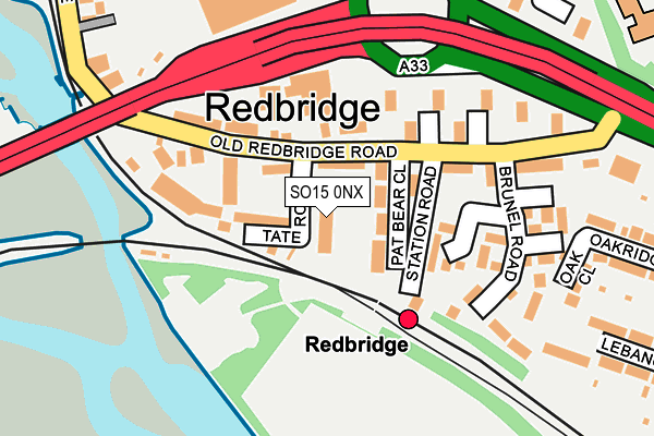 SO15 0NX map - OS OpenMap – Local (Ordnance Survey)