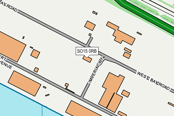 SO15 0RB map - OS OpenMap – Local (Ordnance Survey)