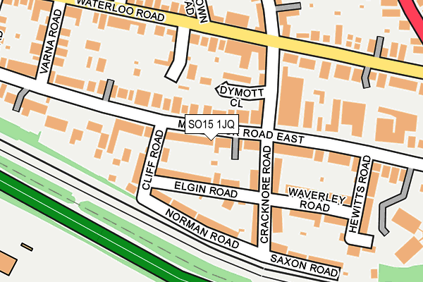 SO15 1JQ map - OS OpenMap – Local (Ordnance Survey)