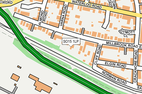 SO15 1LP map - OS OpenMap – Local (Ordnance Survey)