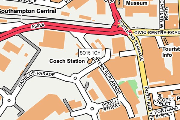 SO15 1QH map - OS OpenMap – Local (Ordnance Survey)