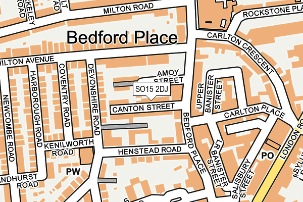 SO15 2DJ map - OS OpenMap – Local (Ordnance Survey)