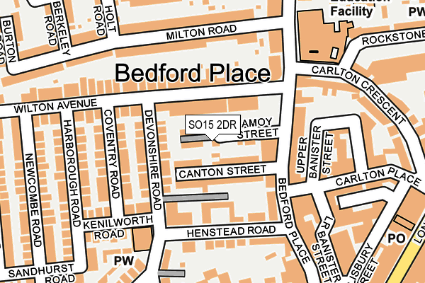 SO15 2DR map - OS OpenMap – Local (Ordnance Survey)