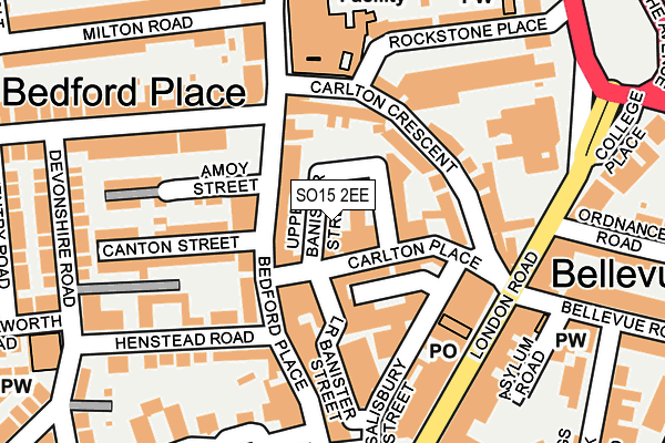 SO15 2EE map - OS OpenMap – Local (Ordnance Survey)