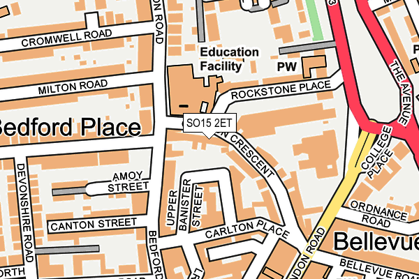 SO15 2ET map - OS OpenMap – Local (Ordnance Survey)