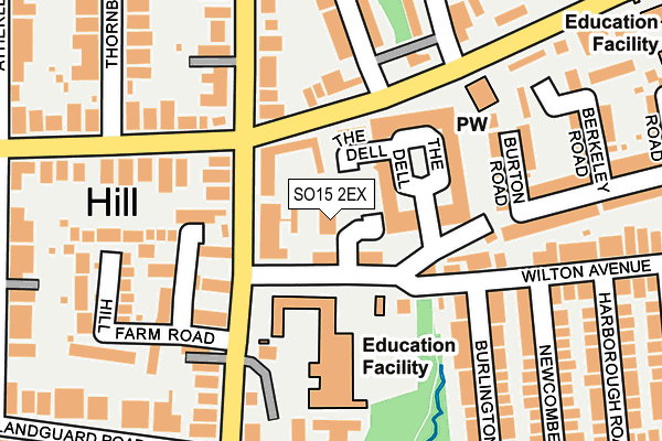 SO15 2EX map - OS OpenMap – Local (Ordnance Survey)