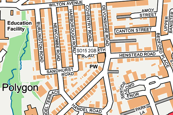 SO15 2GB map - OS OpenMap – Local (Ordnance Survey)