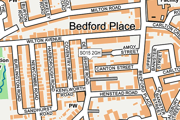 SO15 2GH map - OS OpenMap – Local (Ordnance Survey)