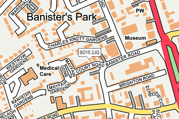 SO15 2JQ map - OS OpenMap – Local (Ordnance Survey)