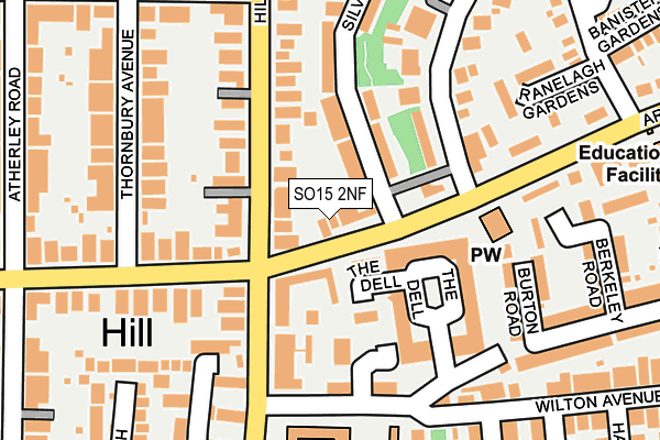 SO15 2NF map - OS OpenMap – Local (Ordnance Survey)