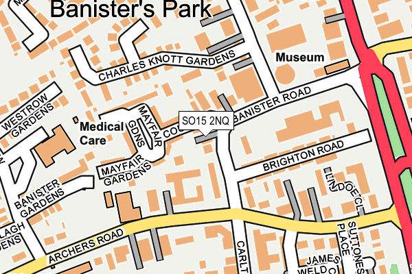 SO15 2NQ map - OS OpenMap – Local (Ordnance Survey)