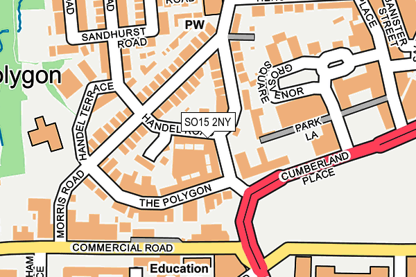 SO15 2NY map - OS OpenMap – Local (Ordnance Survey)