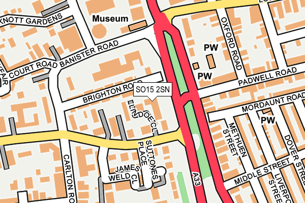 SO15 2SN map - OS OpenMap – Local (Ordnance Survey)