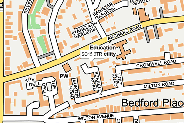 SO15 2TR map - OS OpenMap – Local (Ordnance Survey)