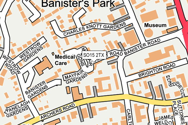 SO15 2TX map - OS OpenMap – Local (Ordnance Survey)