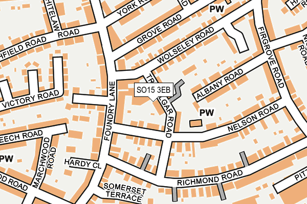 SO15 3EB map - OS OpenMap – Local (Ordnance Survey)