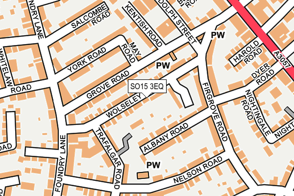 SO15 3EQ map - OS OpenMap – Local (Ordnance Survey)