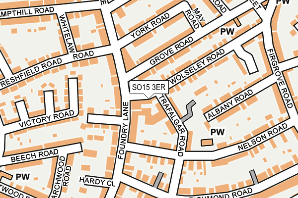 SO15 3ER map - OS OpenMap – Local (Ordnance Survey)