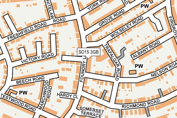 SO15 3GB map - OS OpenMap – Local (Ordnance Survey)