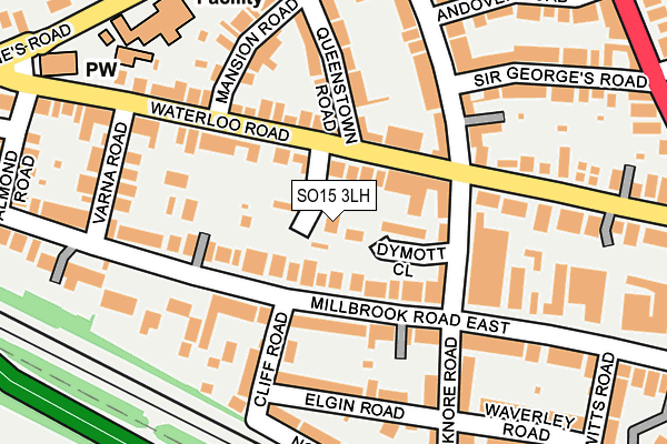 SO15 3LH map - OS OpenMap – Local (Ordnance Survey)