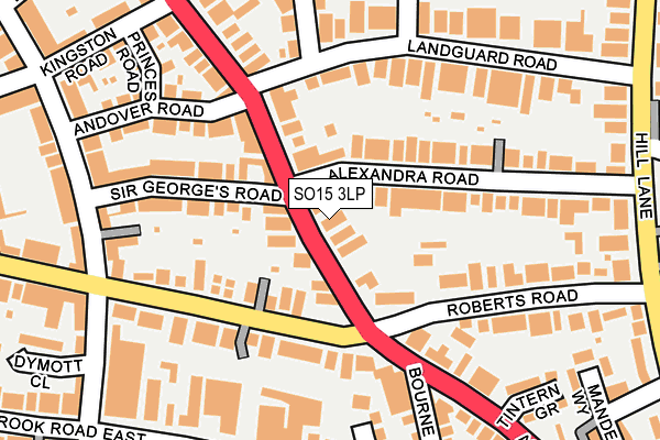 SO15 3LP map - OS OpenMap – Local (Ordnance Survey)