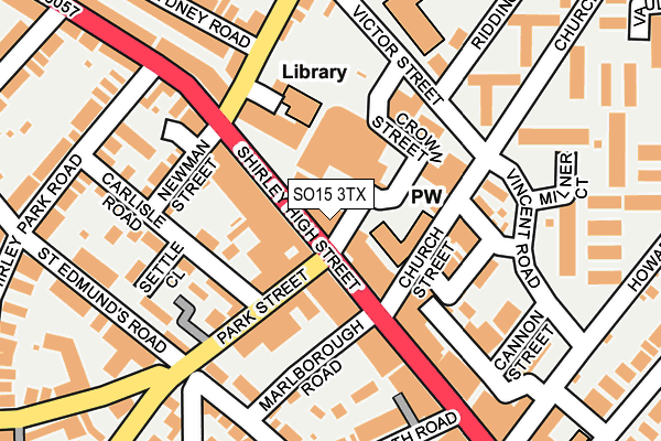 SO15 3TX map - OS OpenMap – Local (Ordnance Survey)