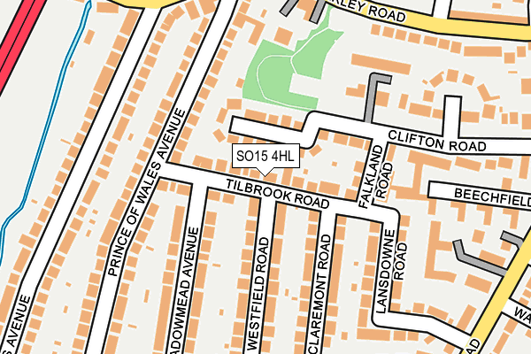 SO15 4HL map - OS OpenMap – Local (Ordnance Survey)
