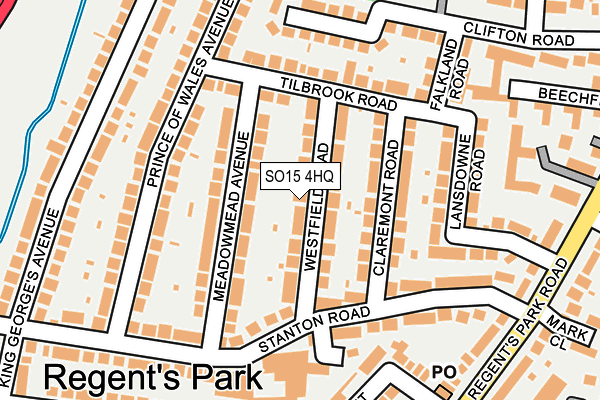 SO15 4HQ map - OS OpenMap – Local (Ordnance Survey)