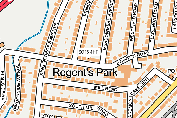 SO15 4HT map - OS OpenMap – Local (Ordnance Survey)