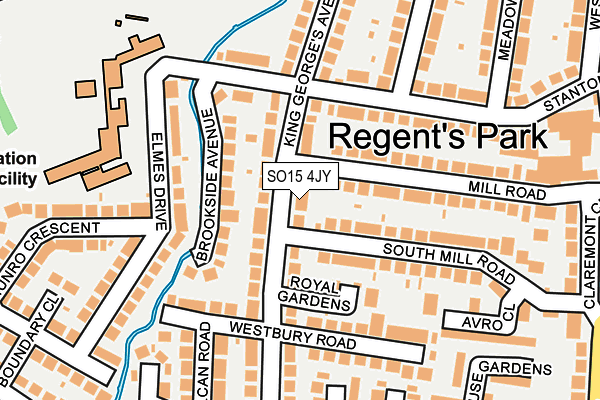 SO15 4JY map - OS OpenMap – Local (Ordnance Survey)