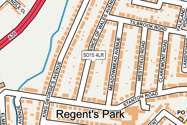 SO15 4LR map - OS OpenMap – Local (Ordnance Survey)