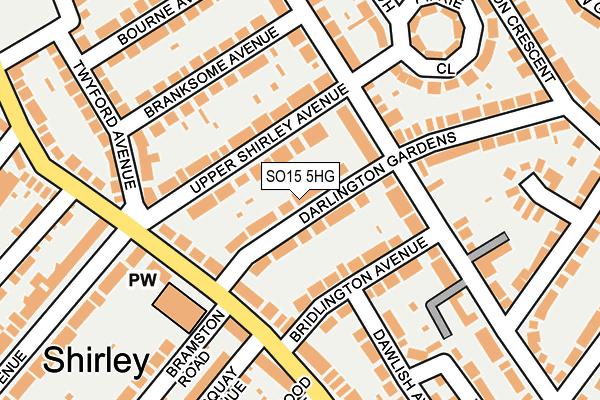 SO15 5HG map - OS OpenMap – Local (Ordnance Survey)