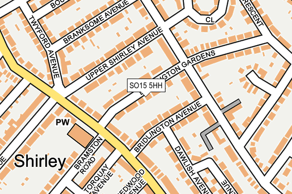 SO15 5HH map - OS OpenMap – Local (Ordnance Survey)
