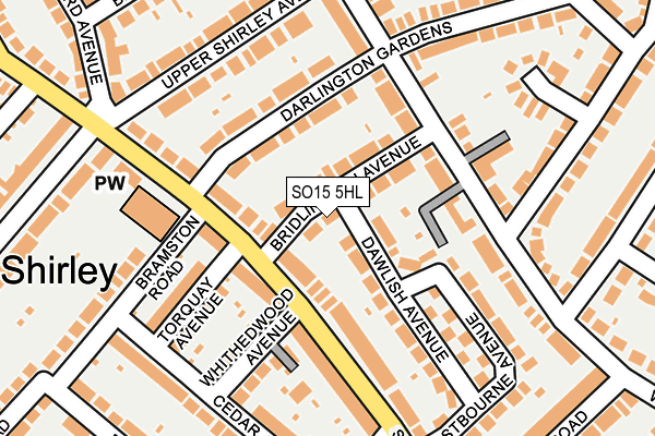 SO15 5HL map - OS OpenMap – Local (Ordnance Survey)