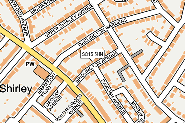 SO15 5HN map - OS OpenMap – Local (Ordnance Survey)