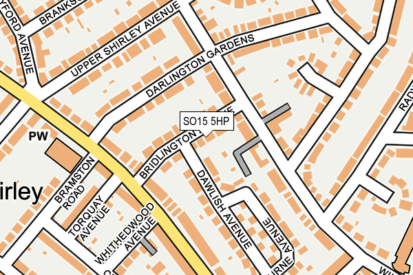 SO15 5HP map - OS OpenMap – Local (Ordnance Survey)