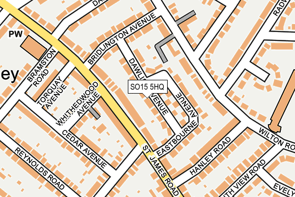 SO15 5HQ map - OS OpenMap – Local (Ordnance Survey)