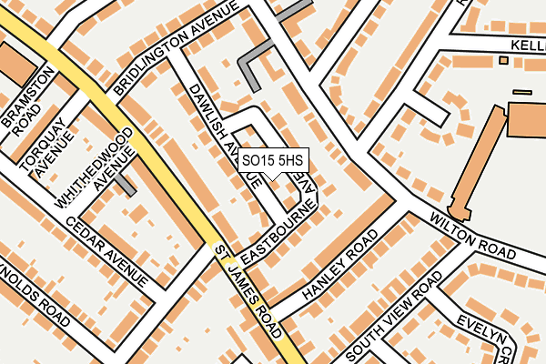 SO15 5HS map - OS OpenMap – Local (Ordnance Survey)