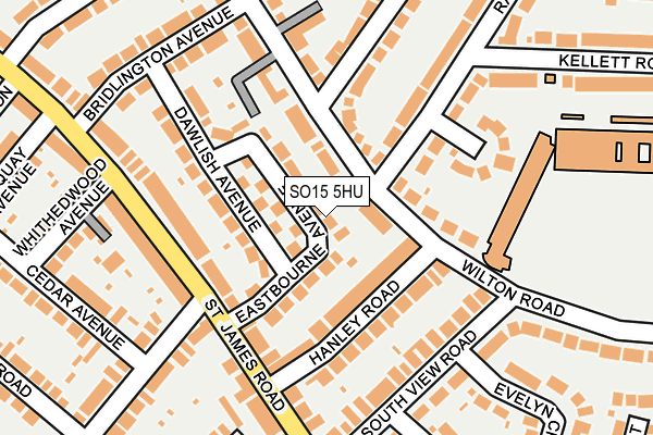 SO15 5HU map - OS OpenMap – Local (Ordnance Survey)