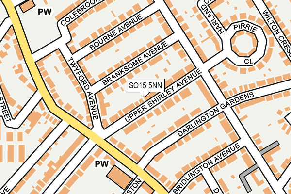 SO15 5NN map - OS OpenMap – Local (Ordnance Survey)