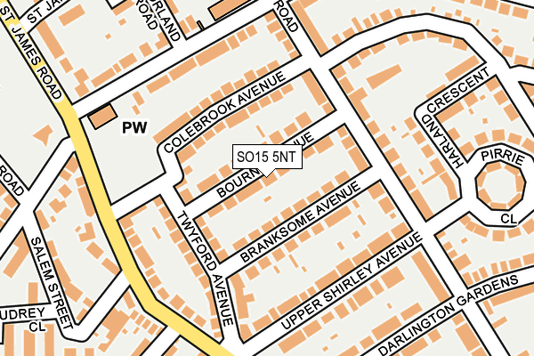 SO15 5NT map - OS OpenMap – Local (Ordnance Survey)